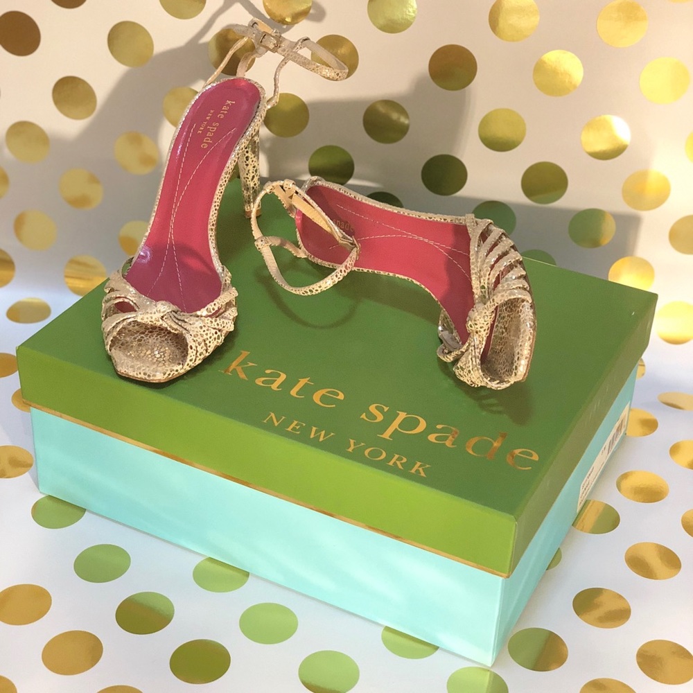 Kate Spade Metallic Speckled Heels